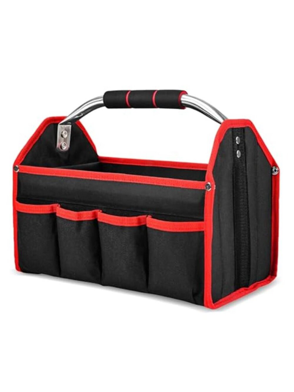 Heavy Duty Tool Bag Wide Open Tool Tote Electrician Plumber Organizer Storage